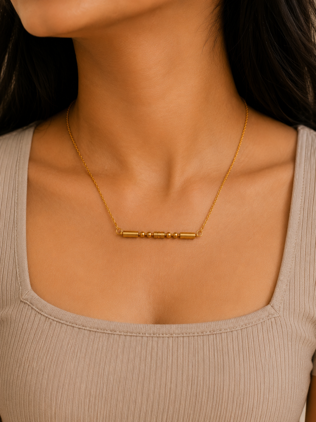 Morse Code Necklace